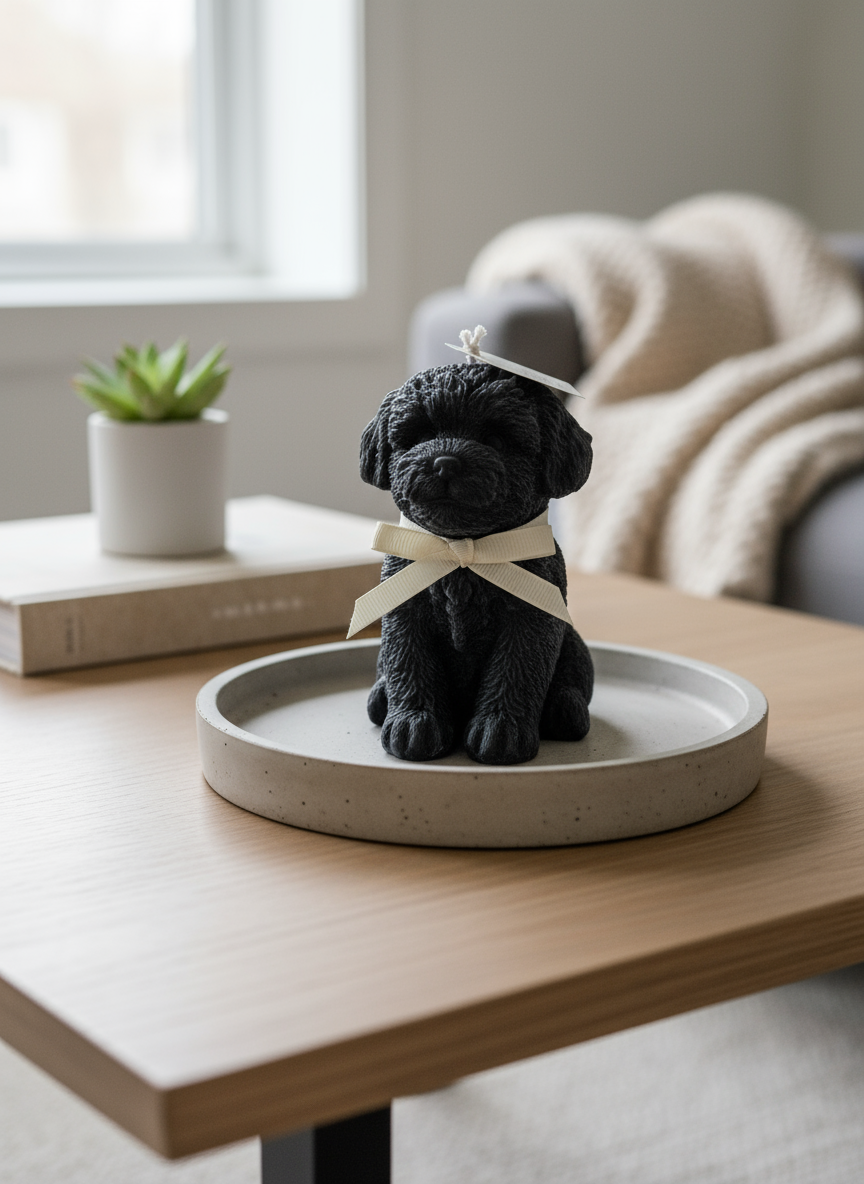 550g Cavoodle Puppy Candle