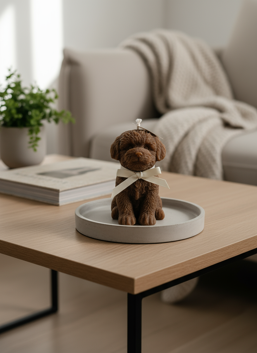 550g Cavoodle Puppy Candle