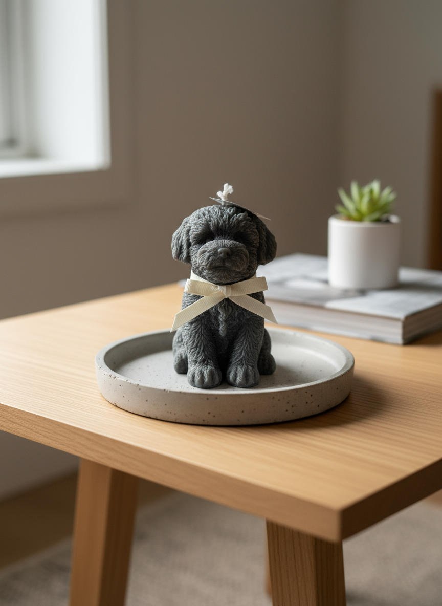 550g Cavoodle Puppy Candle