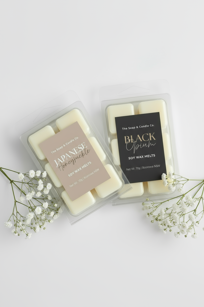 Wax Melts with Baby's Breath Decoration